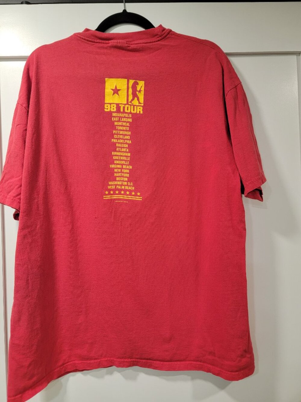 Original 1998 Pearl Jam Concert Tour Shirt Hanes Heavy Weight Size XL - Picture 2 of 10